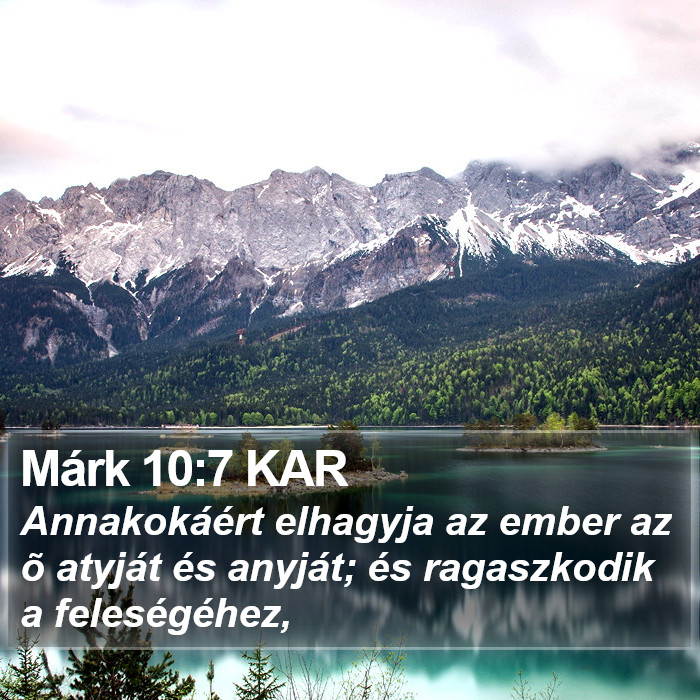 Márk 10:7 KAR Bible Study