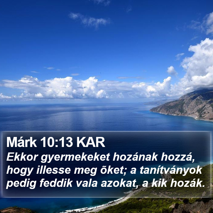 Márk 10:13 KAR Bible Study