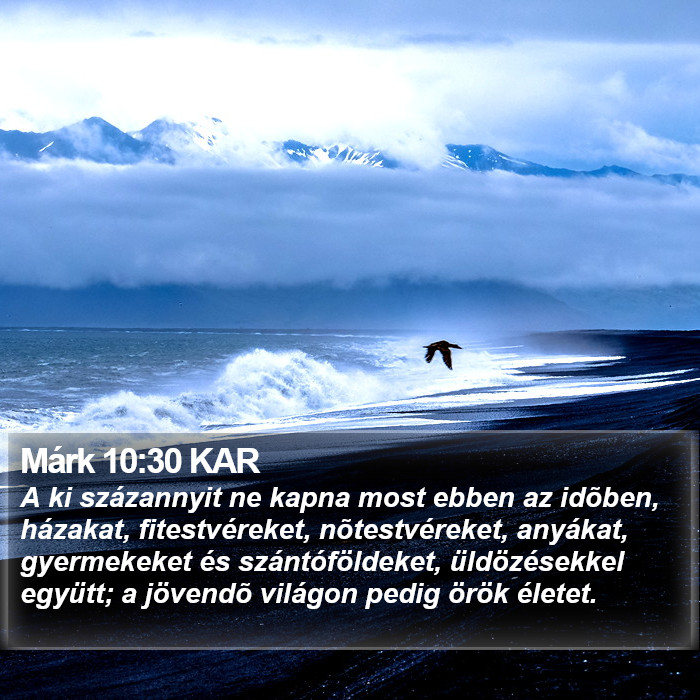 Márk 10:30 KAR Bible Study