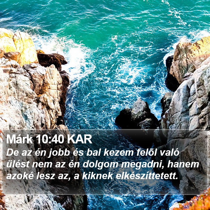 Márk 10:40 KAR Bible Study