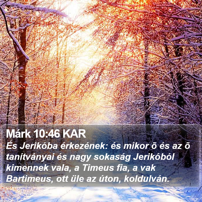 Márk 10:46 KAR Bible Study