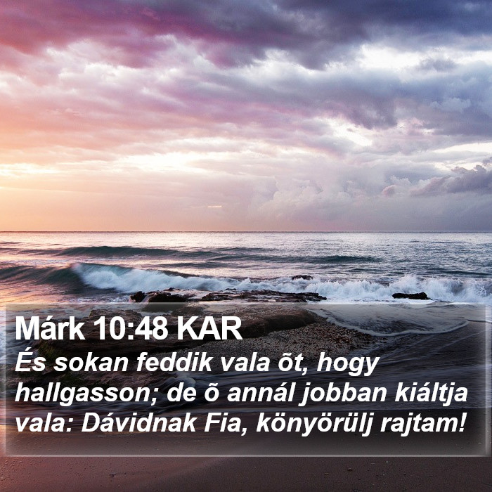 Márk 10:48 KAR Bible Study
