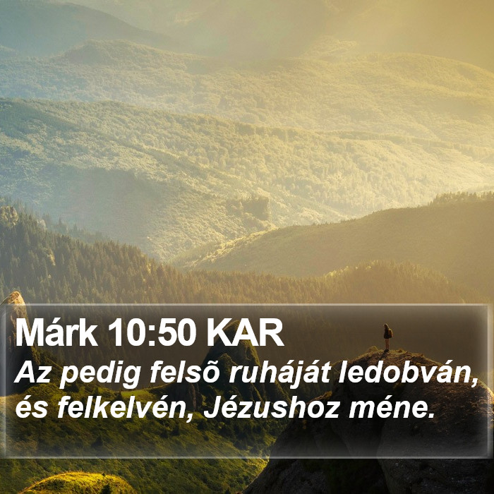 Márk 10:50 KAR Bible Study