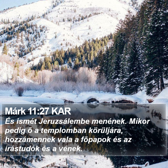 Márk 11:27 KAR Bible Study