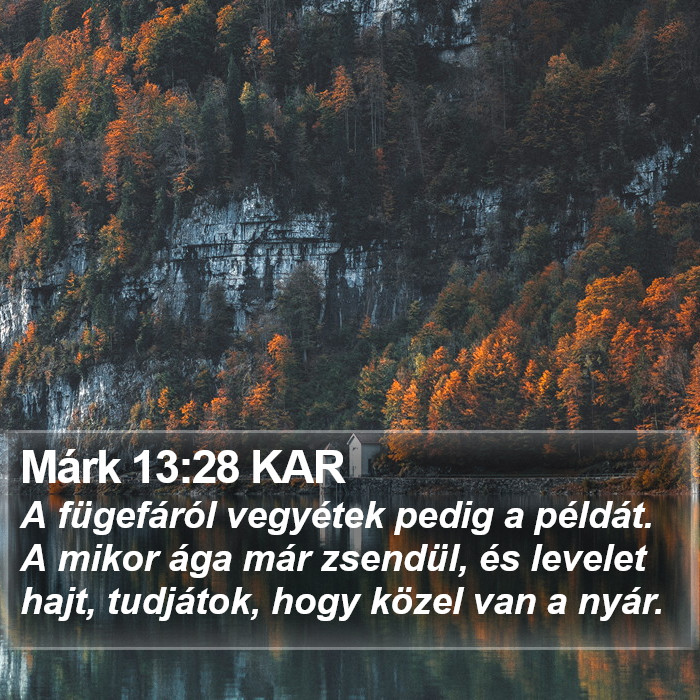 Márk 13:28 KAR Bible Study