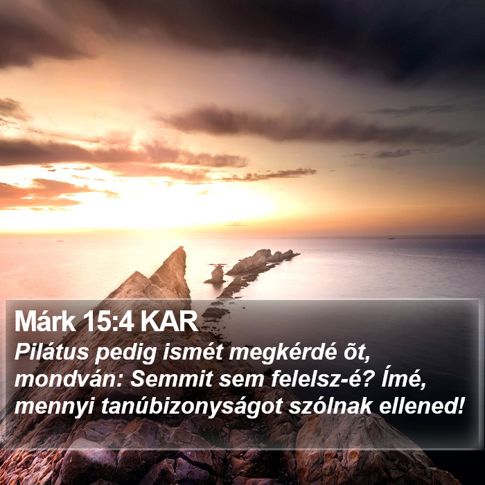 Márk 15:4 KAR Bible Study