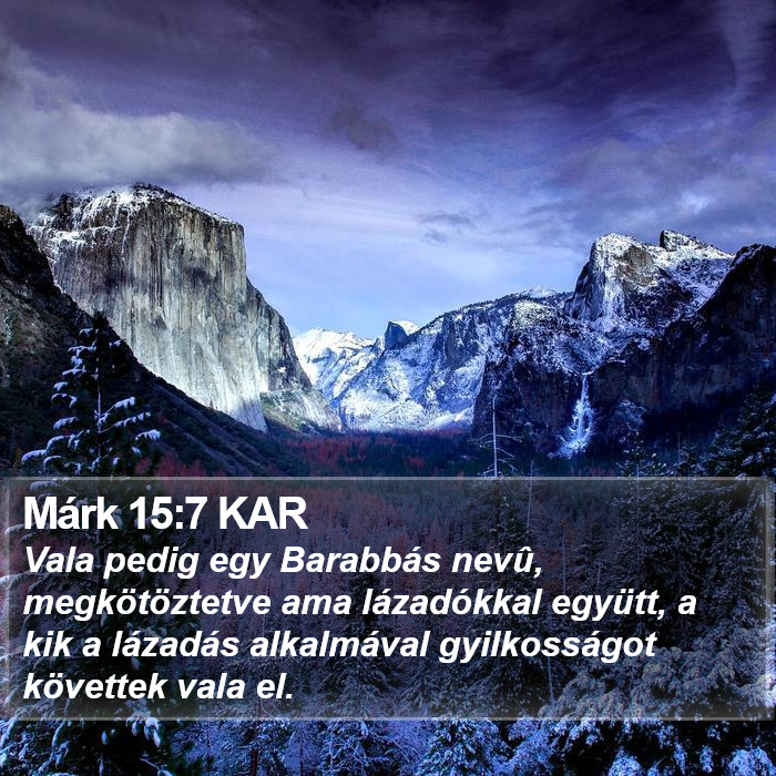 Márk 15:7 KAR Bible Study
