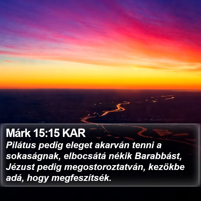 Márk 15:15 KAR Bible Study
