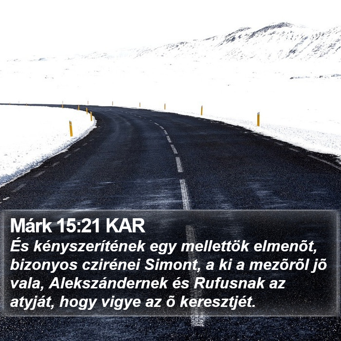 Márk 15:21 KAR Bible Study