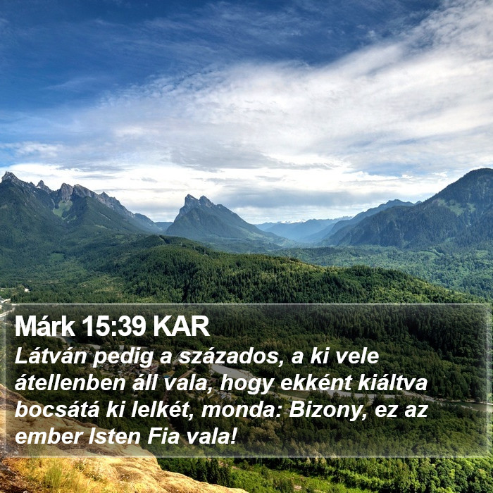 Márk 15:39 KAR Bible Study