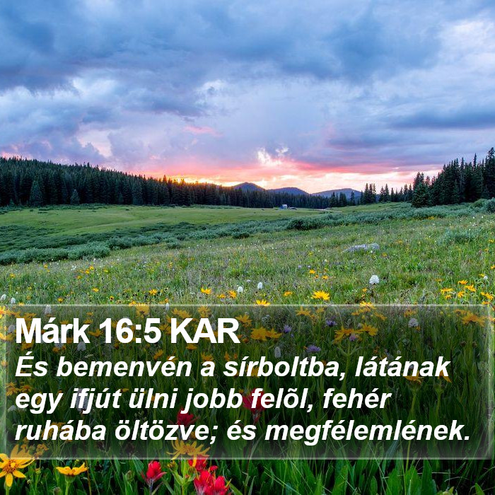 Márk 16:5 KAR Bible Study