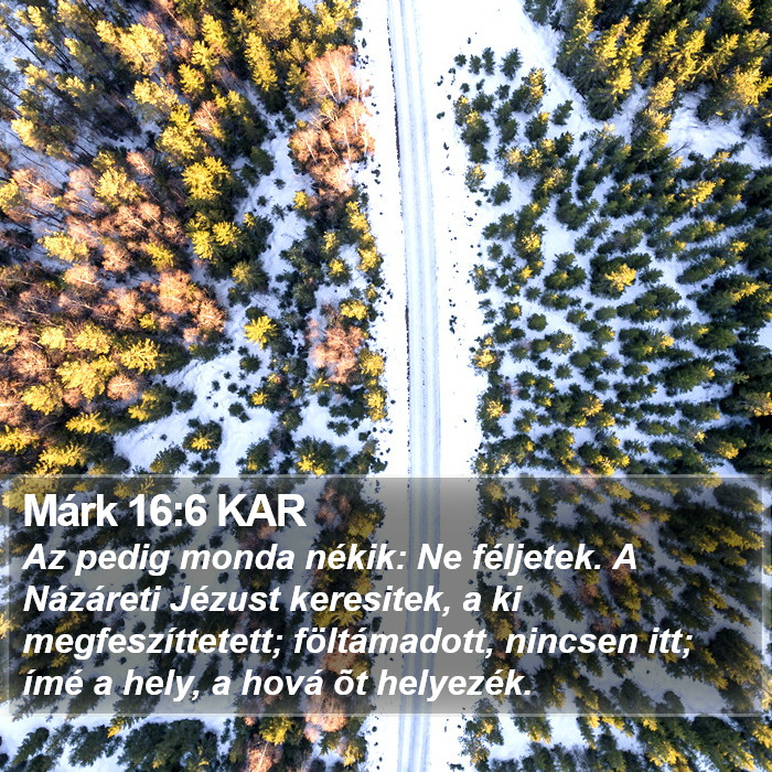 Márk 16:6 KAR Bible Study