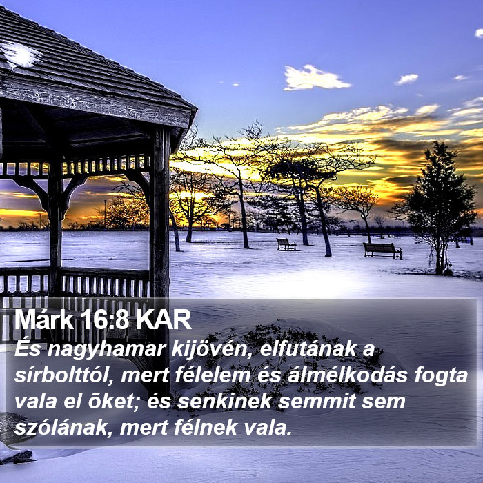 Márk 16:8 KAR Bible Study