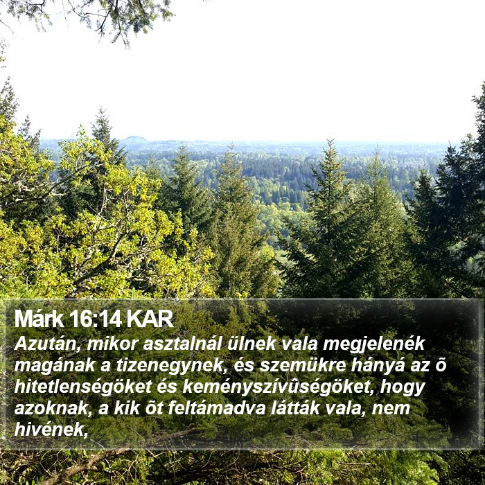 Márk 16:14 KAR Bible Study