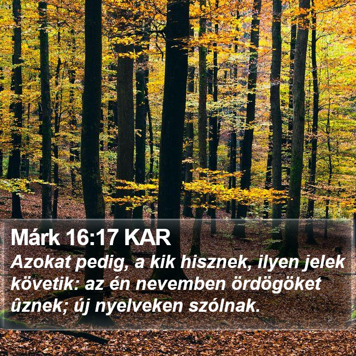 Márk 16:17 KAR Bible Study