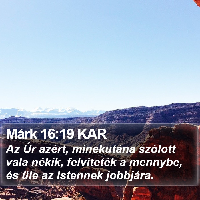 Márk 16:19 KAR Bible Study