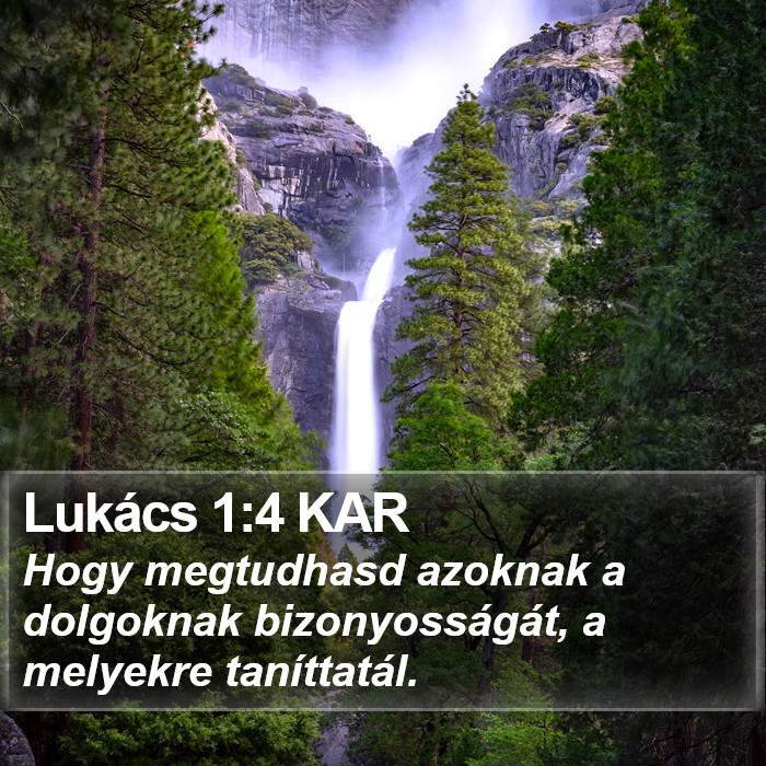 Lukács 1:4 KAR Bible Study