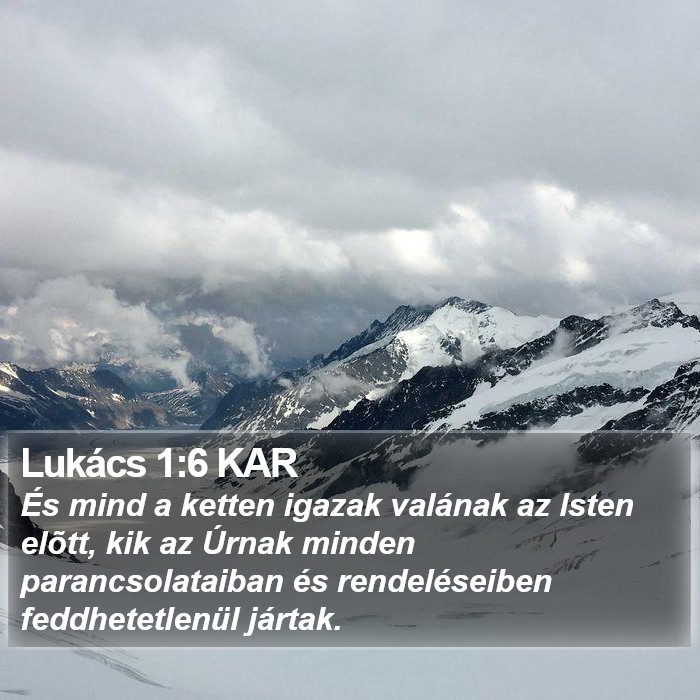 Lukács 1:6 KAR Bible Study