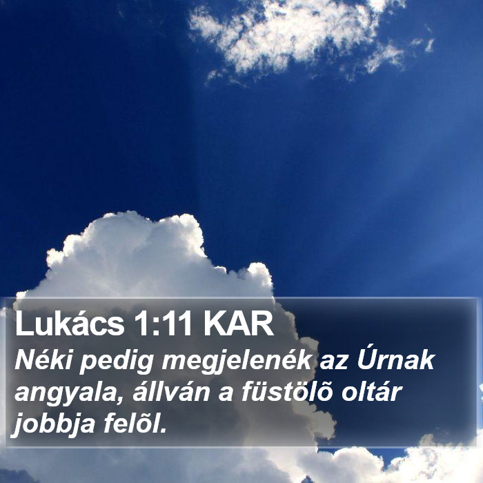 Lukács 1:11 KAR Bible Study