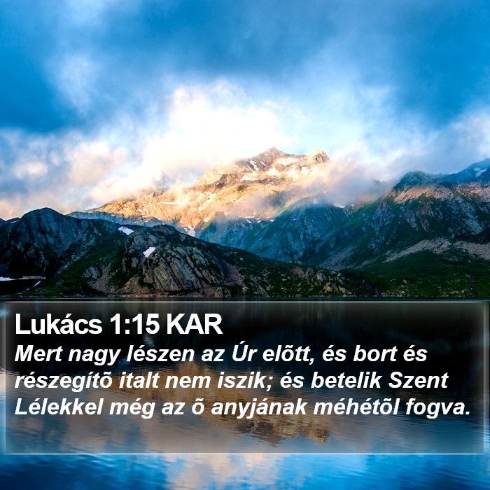 Lukács 1:15 KAR Bible Study