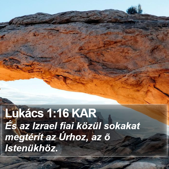 Lukács 1:16 KAR Bible Study