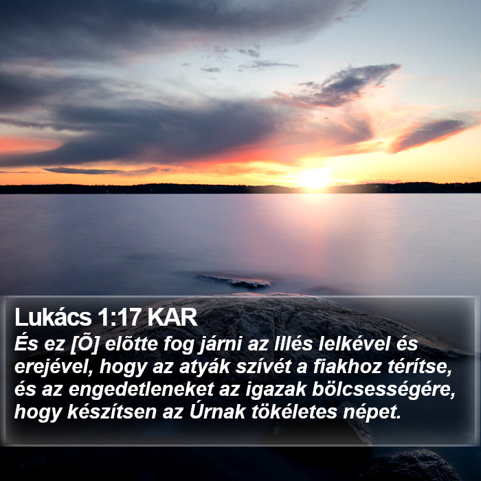 Lukács 1:17 KAR Bible Study