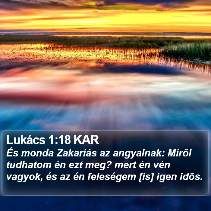 Lukács 1:18 KAR Bible Study