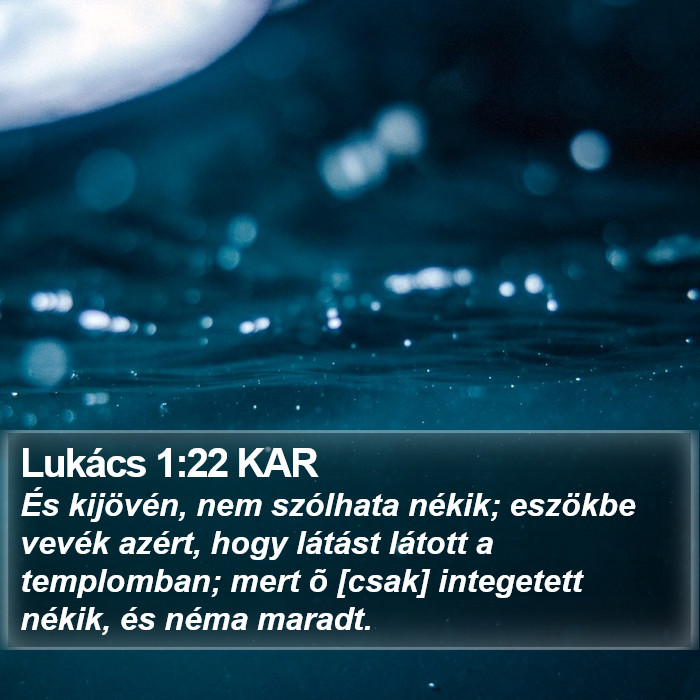 Lukács 1:22 KAR Bible Study