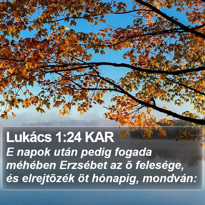 Lukács 1:24 KAR Bible Study