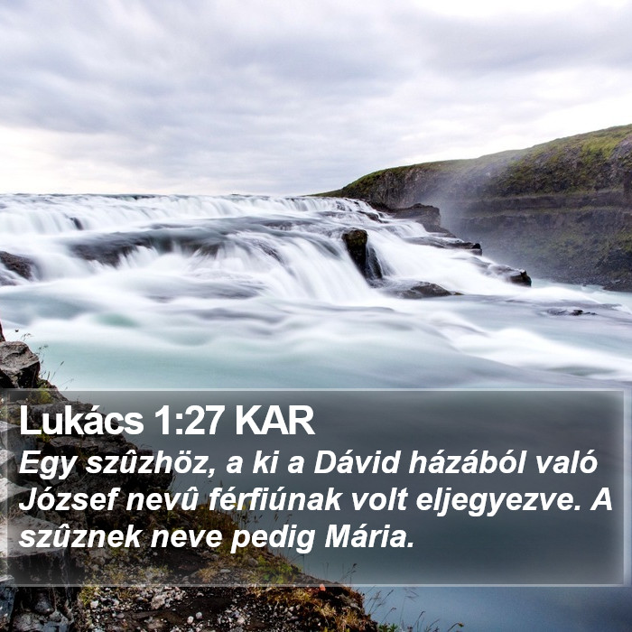 Lukács 1:27 KAR Bible Study