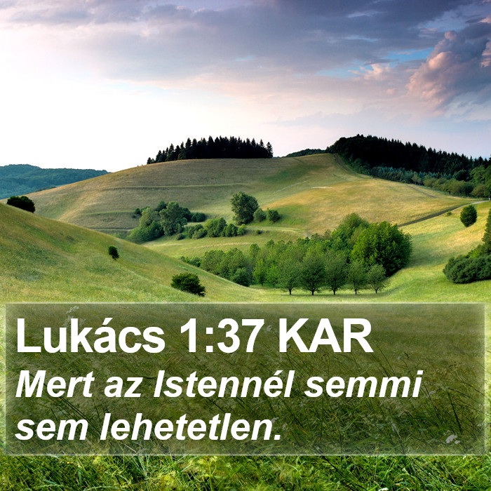 Lukács 1:37 KAR Bible Study