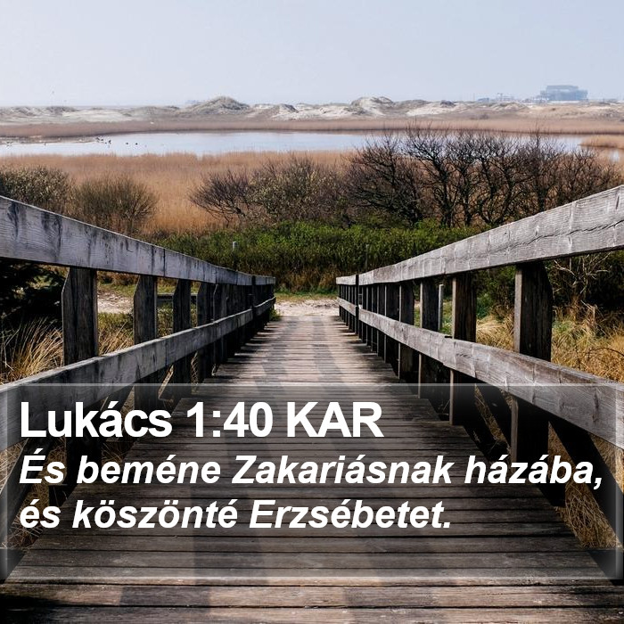 Lukács 1:40 KAR Bible Study