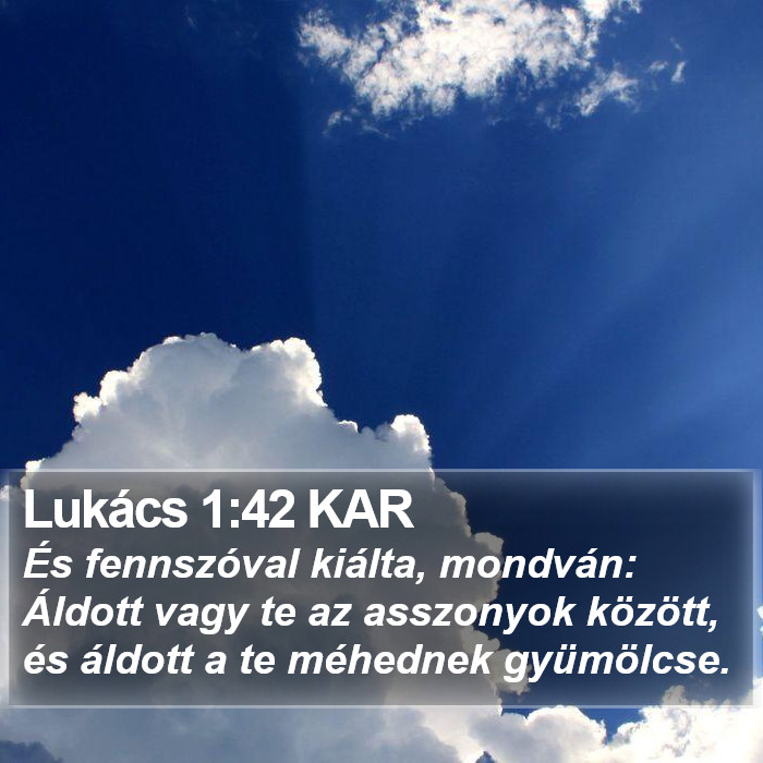 Lukács 1:42 KAR Bible Study