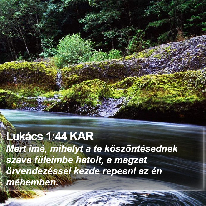 Lukács 1:44 KAR Bible Study