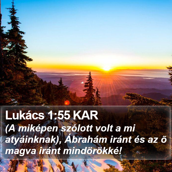 Lukács 1:55 KAR Bible Study