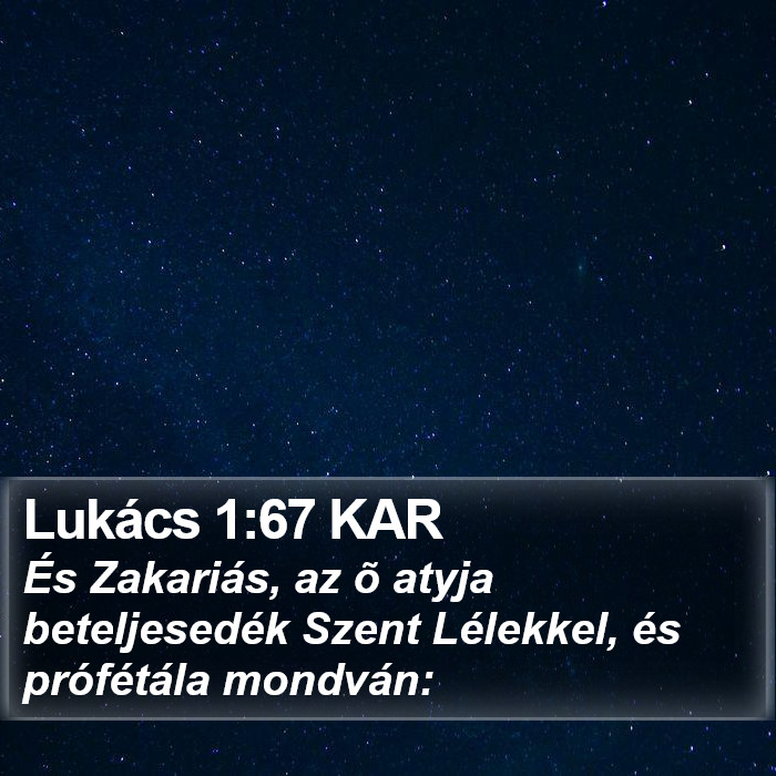 Lukács 1:67 KAR Bible Study