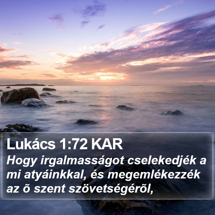 Lukács 1:72 KAR Bible Study