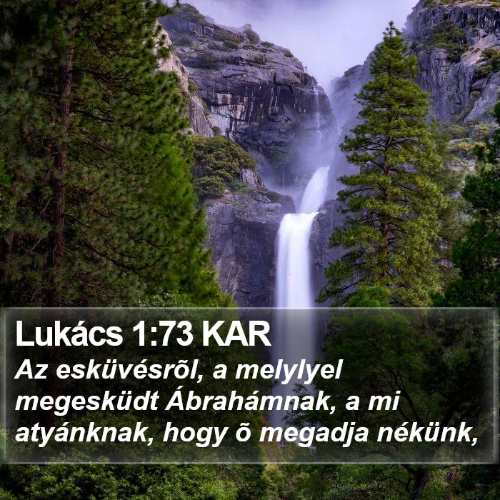 Lukács 1:73 KAR Bible Study