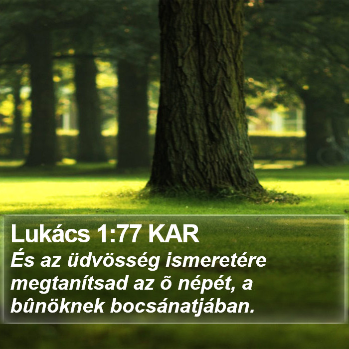 Lukács 1:77 KAR Bible Study