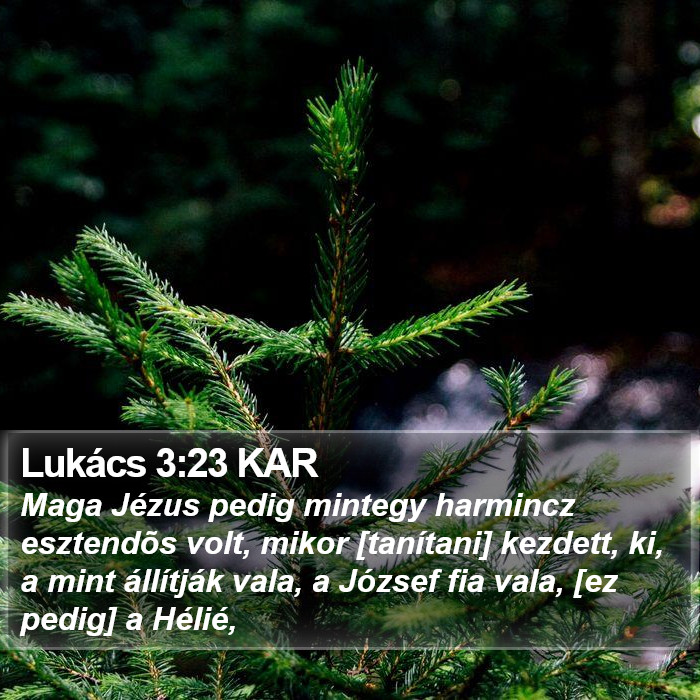 Lukács 3:23 KAR Bible Study