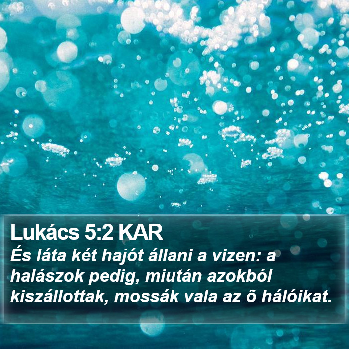 Lukács 5:2 KAR Bible Study