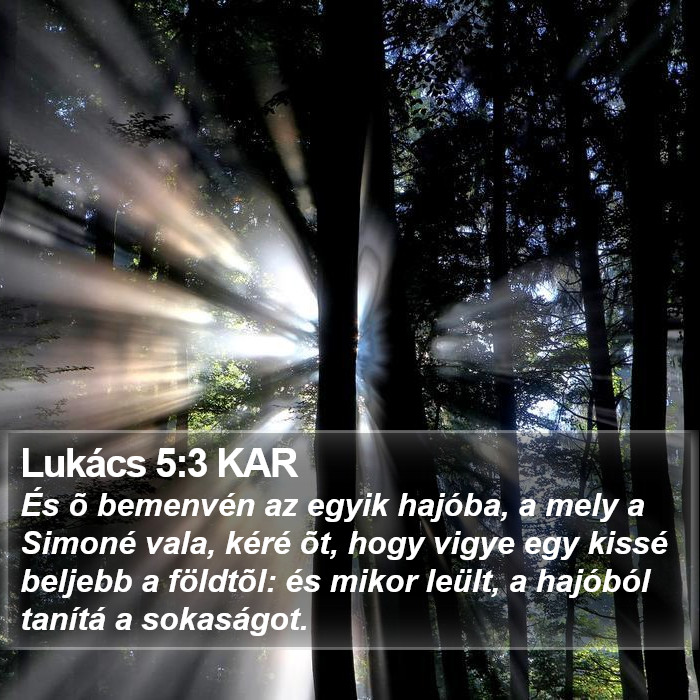 Lukács 5:3 KAR Bible Study