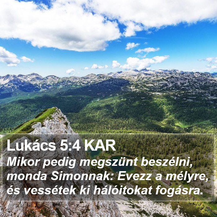 Lukács 5:4 KAR Bible Study