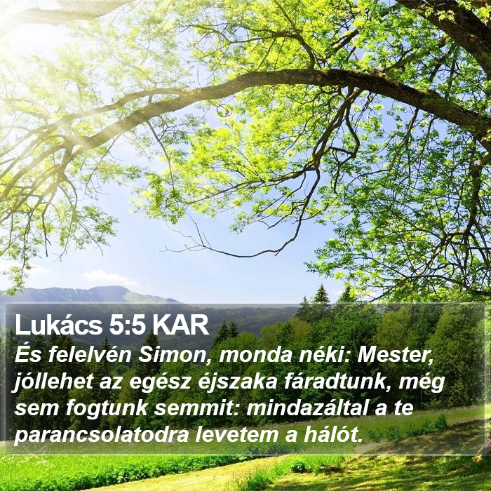 Lukács 5:5 KAR Bible Study