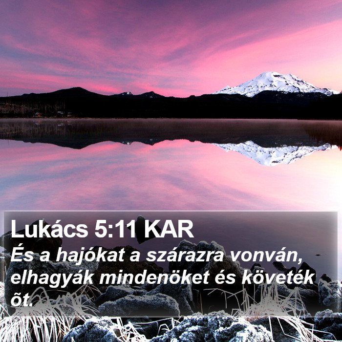 Lukács 5:11 KAR Bible Study