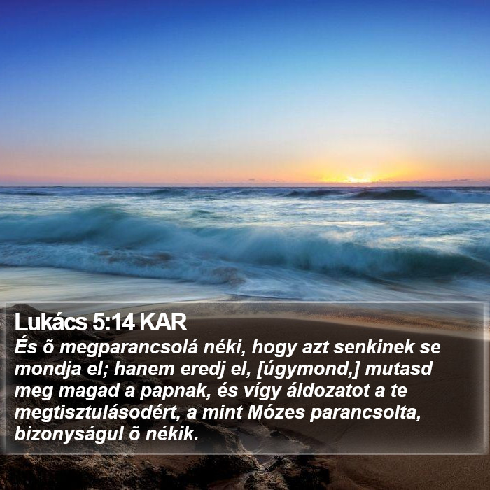 Lukács 5:14 KAR Bible Study