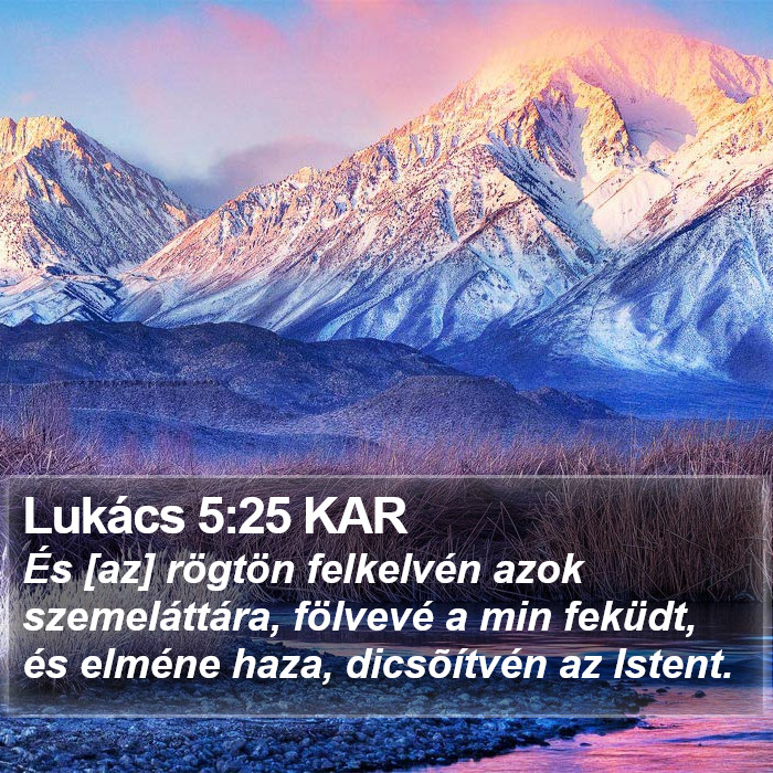 Lukács 5:25 KAR Bible Study