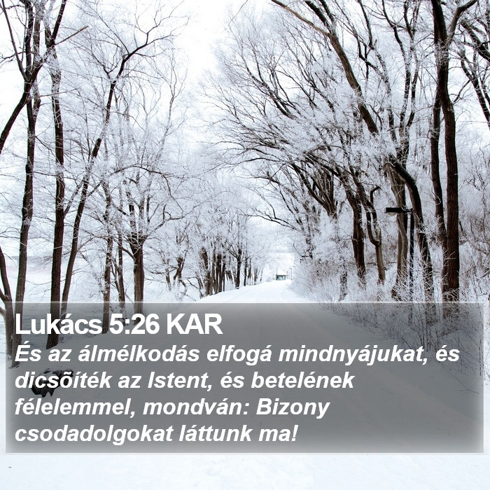 Lukács 5:26 KAR Bible Study