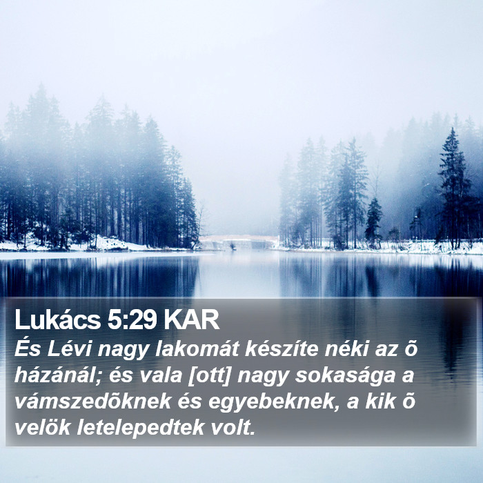 Lukács 5:29 KAR Bible Study