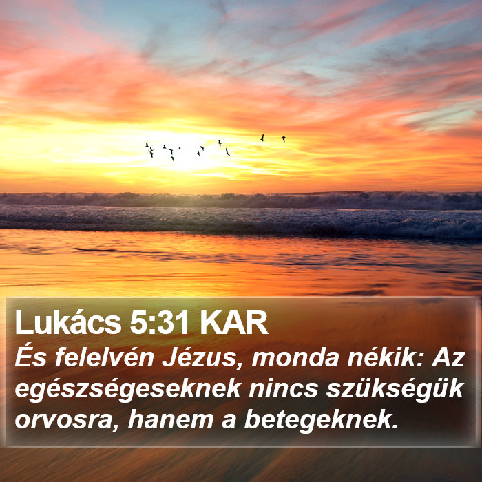 Lukács 5:31 KAR Bible Study